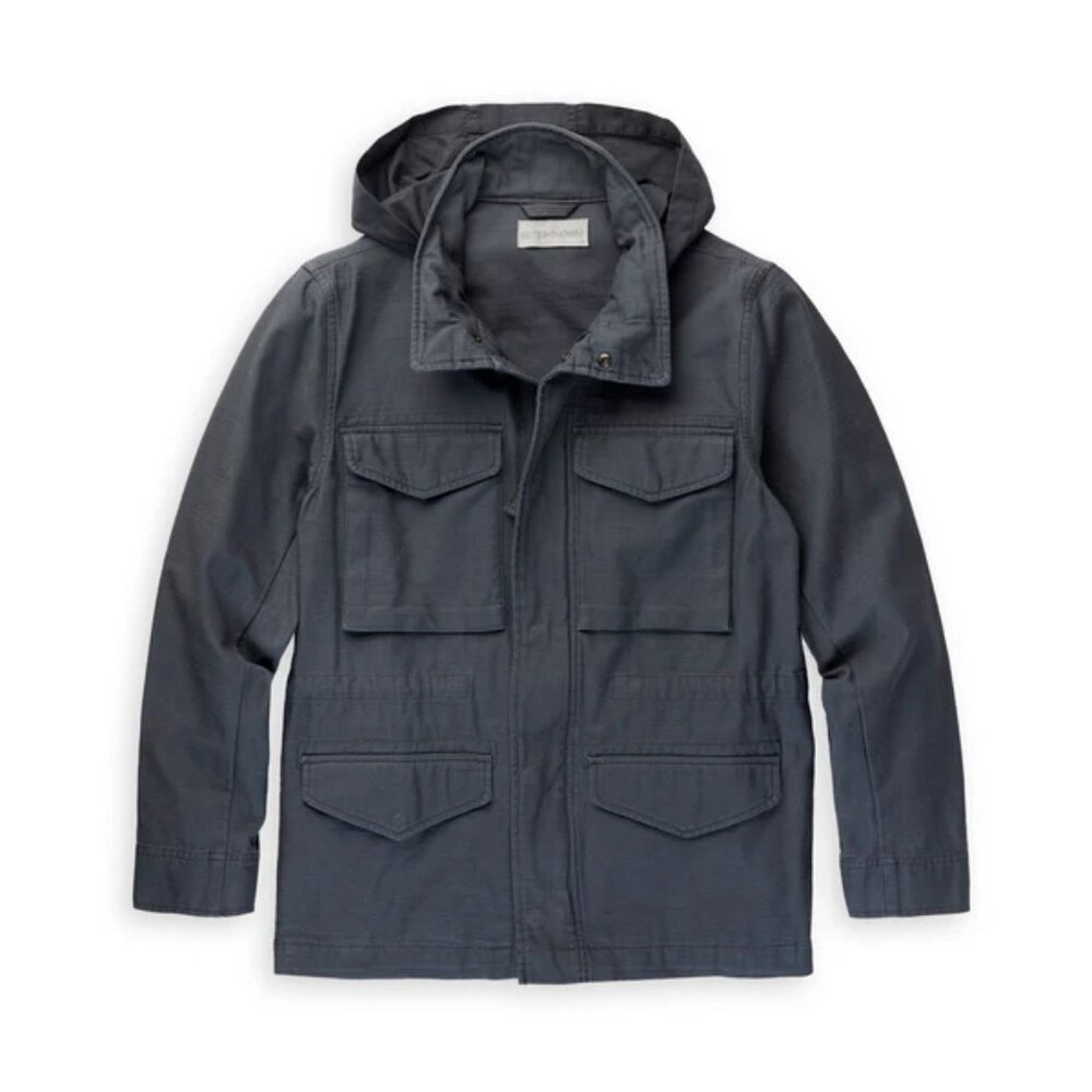 NEVER WORN!! Outerknown Voyager Jacket Military Field Jacket Shadow Grey - Med